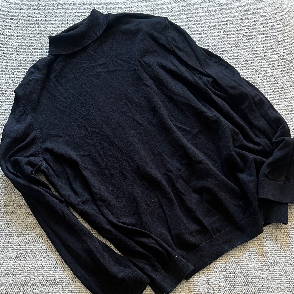 New Look Men's Classic Black Turtleneck Sweater